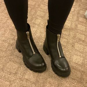 steve madden zip up boots